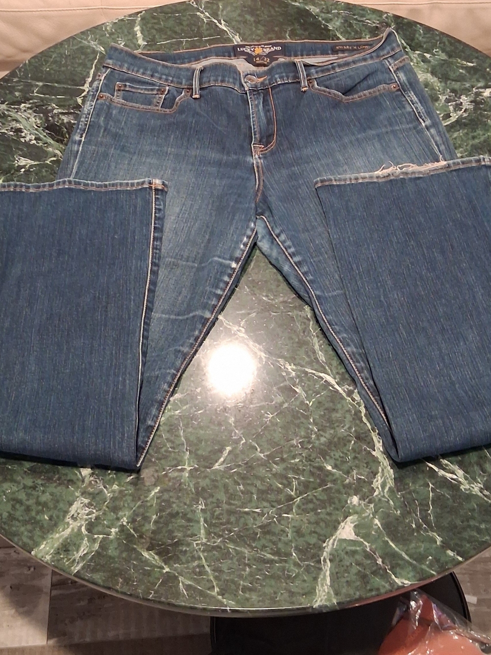 Lucky Brand Womens Blue Boot Cut Jeans Sz 14